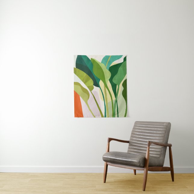 Tropical Leaves Tapestry (In Situ)
