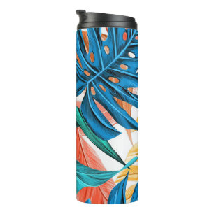 Tropical Leaves Thermal Tumbler