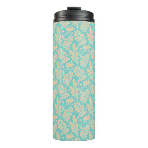Tropical leaves thermal tumbler
