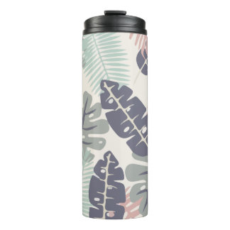 Tropical Leaves Thermal Tumbler