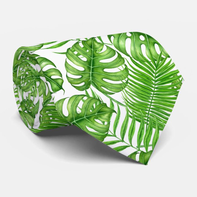 Tropical leaves tie (Rolled)