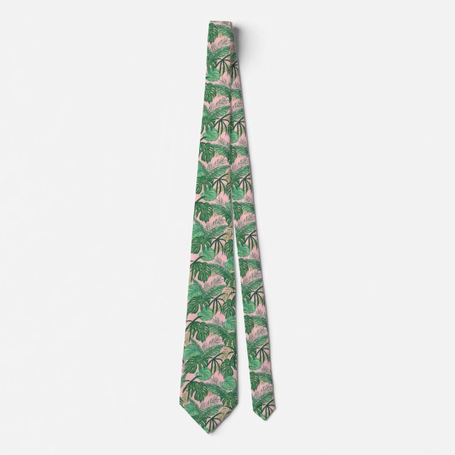 Tropical Leaves Tie (Front)