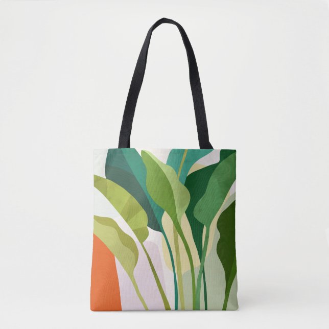 Tropical Leaves Tote Bag (Front)