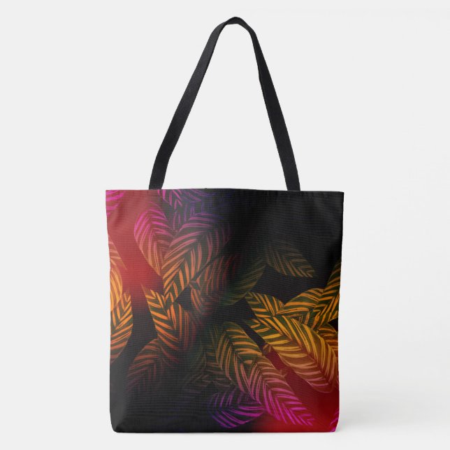 Tropical Leaves Tote Bag (Front)