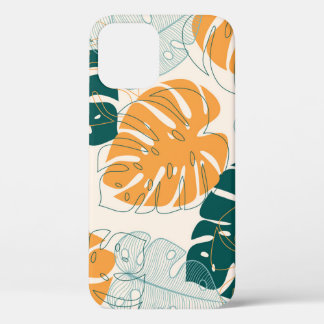Tropical Leaves: Vintage Jungle Seal iPhone 12 Case