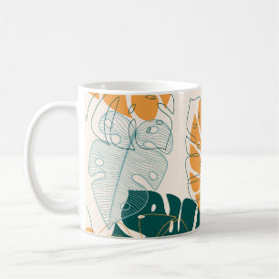 Tropical Leaves: Vintage Jungle Seal Coffee Mug