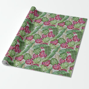 Tropical Leaves Wrapping Paper