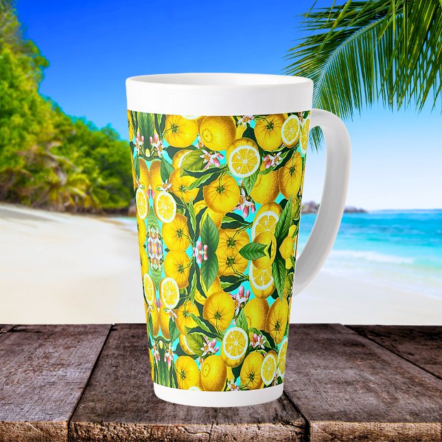 TROPICAL LEMONS LATE MUG (Creator Uploaded)