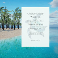Tropical Light Seafoam Sea Turtle Wedding