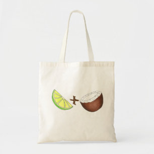 Tropical Lime + Coconut Fruit Tote Bag