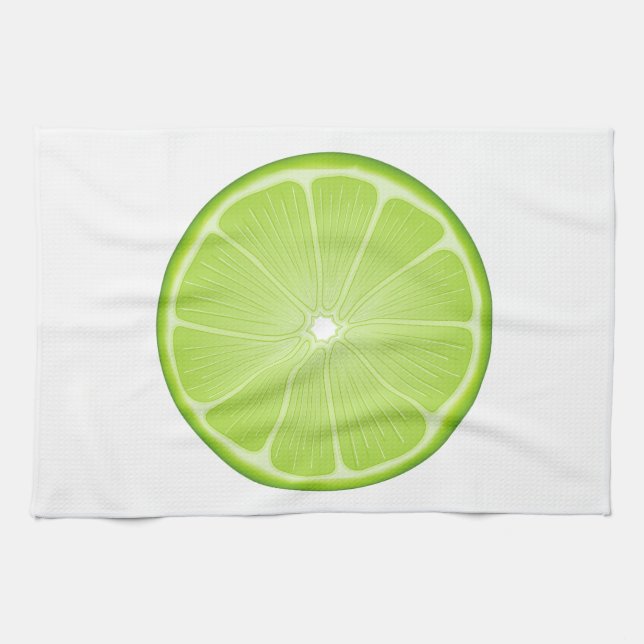 Tropical Lime Party Tea Towel (Horizontal)