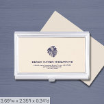 Tropical Logo Company Luxury Business Card Holder<br><div class="desc">A luxurious custom business template in a modern style that can easily be updated with your company logo and text. Designed with a tropical Monsetra leaf logo,  you can customise by changing the text and image using the fields provided. A branded design for promotion and networking.</div>
