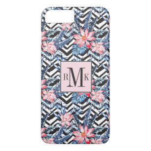 Tropical Lotus Flower Pattern Case-Mate iPhone Case