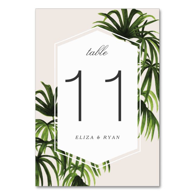 Tropical Love / Table No. Number (Front)