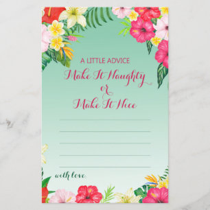 Tropical Luau Bridal Shower Game PRINTED