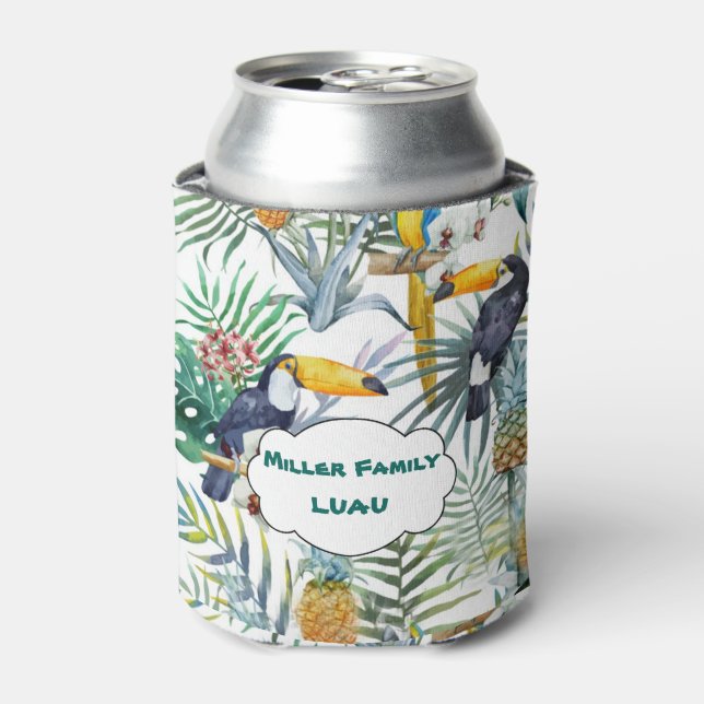 Tropical Luau, Tucan, Pinapple Can Cooler (Can Front)