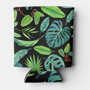 Tropical Lushness: Rainforest Greenery. Can Cooler