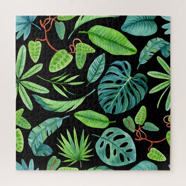 Tropical Lushness: Rainforest Greenery. Jigsaw Puzzle (Vertical)