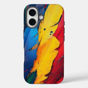 Tropical Macaw Feather Phone Case