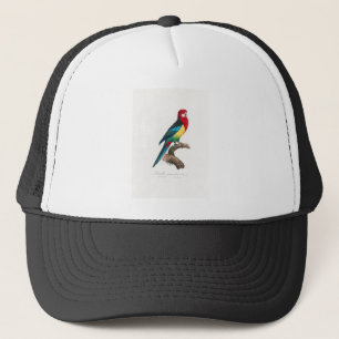 tropical macaw parrot trucker hat