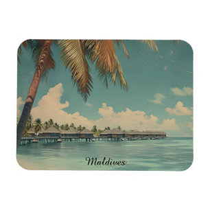 Tropical Maldives Paradise – Luxury Island Escape Magnet