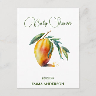 Tropical Mango | Baby Shower Enclosure Card