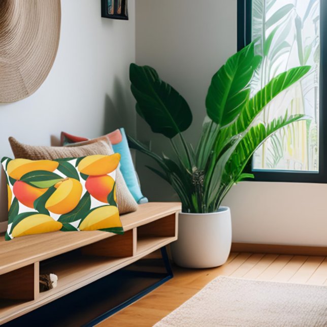 Tropical Mango Tango Personalised  Decorative Cushion (Creator Uploaded)