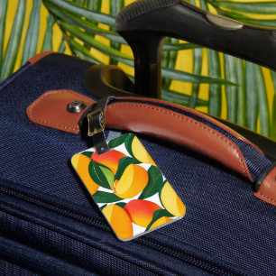 Tropical mango tango personalised luggage tag