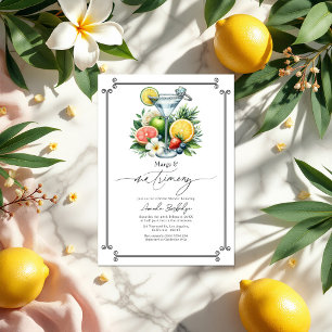 Tropical Margarita and Matrimony Bridal Shower Invitation