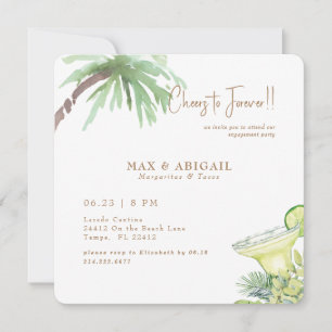 Tropical Margaritas & Tacos Engagement Party Invitation