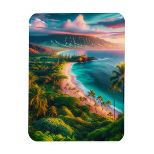 Tropical Maui Island Paradise Magnet