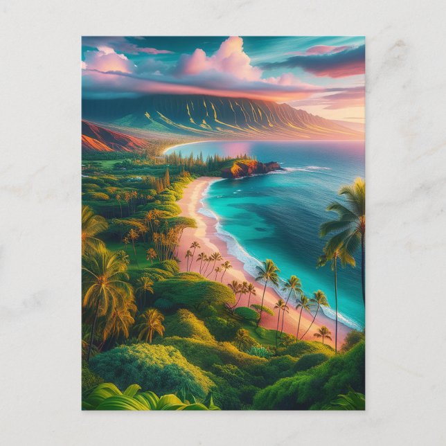 Tropical Maui Island Paradise Postcard (Front)