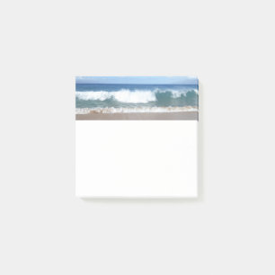 Tropical Maui Waves Square Post-it Notes