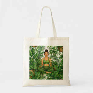 Tropical Meditation Plant Lover Tote Bag