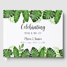 Tropical Memorial Personalised Celebration of Life