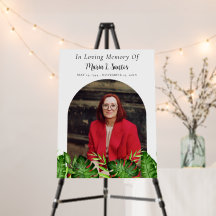 Tropical Memorial Photo Celebration of Life