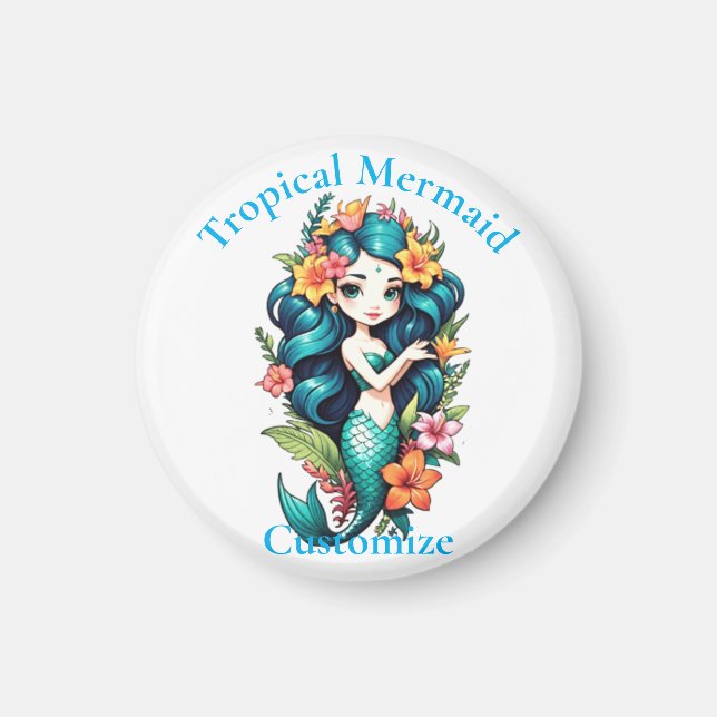 Tropical Mermaid Thunder_Cove Magnet (Front)