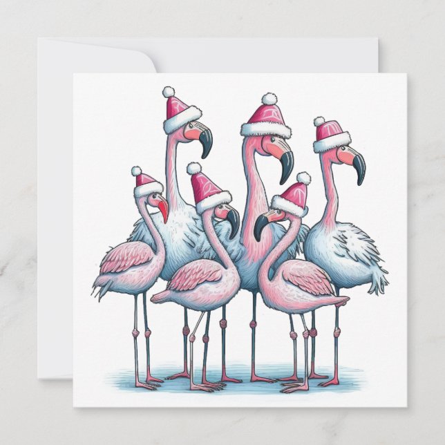 Tropical Merry Christmas Card (Front)