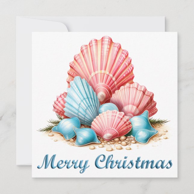 Tropical Merry Christmas Card (Front)