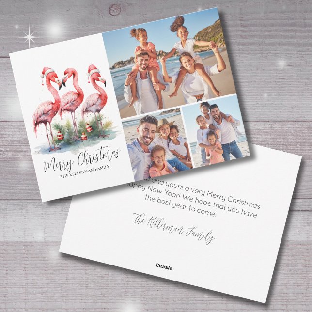 Tropical Merry Christmas Photo Holiday Card (Tropical Merry Christmas Photo Holiday Card)