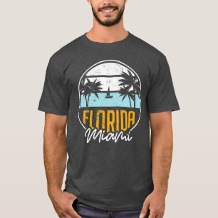Tropical Miami Vacation FL Summer Florida State Fl T-Shirt