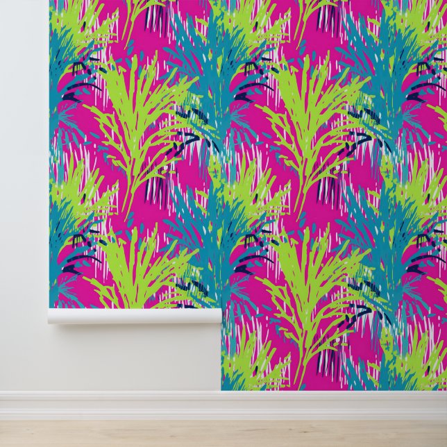 Tropical Midnight Oasis Wallpaper (Application)