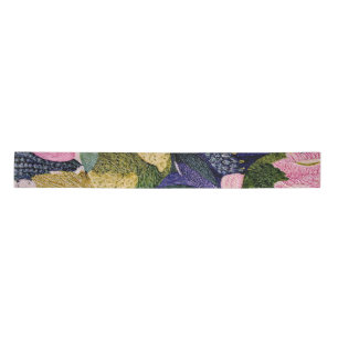 Tropical Modernism Floral Ribbon Satin Ribbon