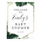 Tropical Monstera Baby Shower Welcome Sign