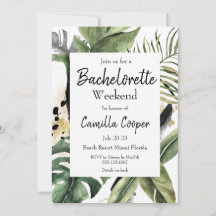 Tropical Monstera Bachelorette Party
