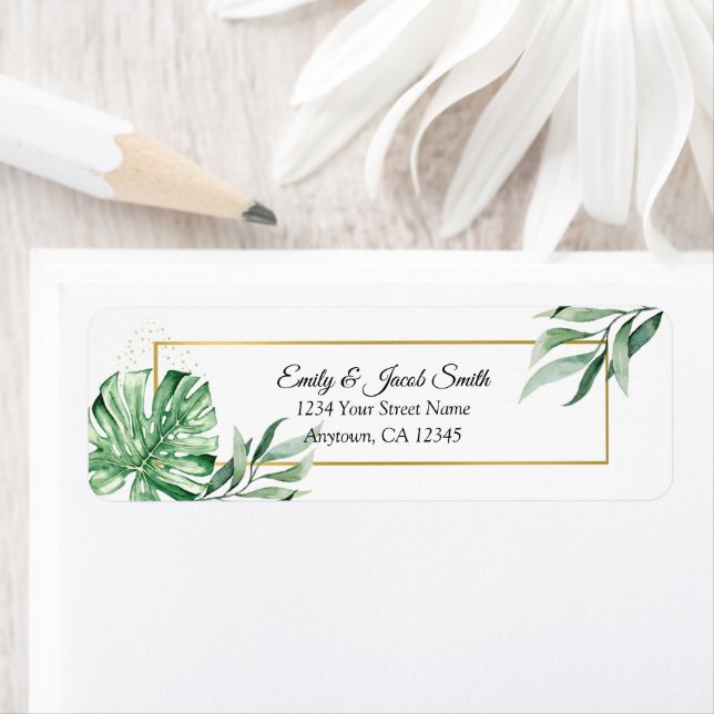 Tropical Monstera Botanicals & Gold (Insitu)