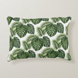 🌿 Tropical Monstera Leaf Lush Botanical Style 🌿 Decorative Cushion