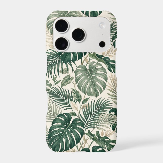 Tropical Monstera Leaf Phone Case (Back)