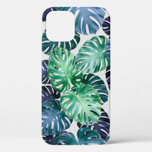 Tropical Monstera Leaves iPhone 12 Case