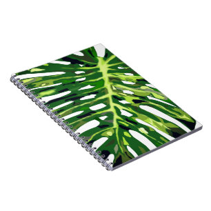 Tropical Monstera Leaves Notebook